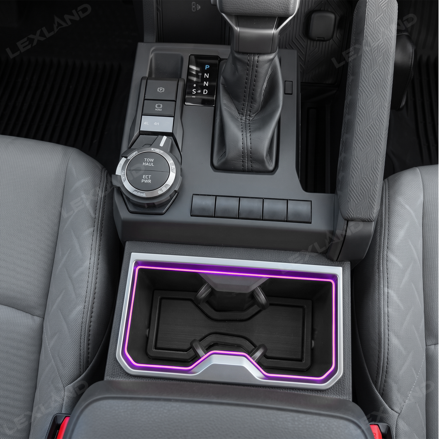 Tacoma Cup Holder RGB Ambient Lighting Kit Interior Cupholder Light Upgrade for Toyota