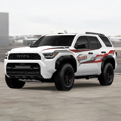 4Runner Body Decals Vinyl Wrap with Retro Racing / Off-Road Decal Style