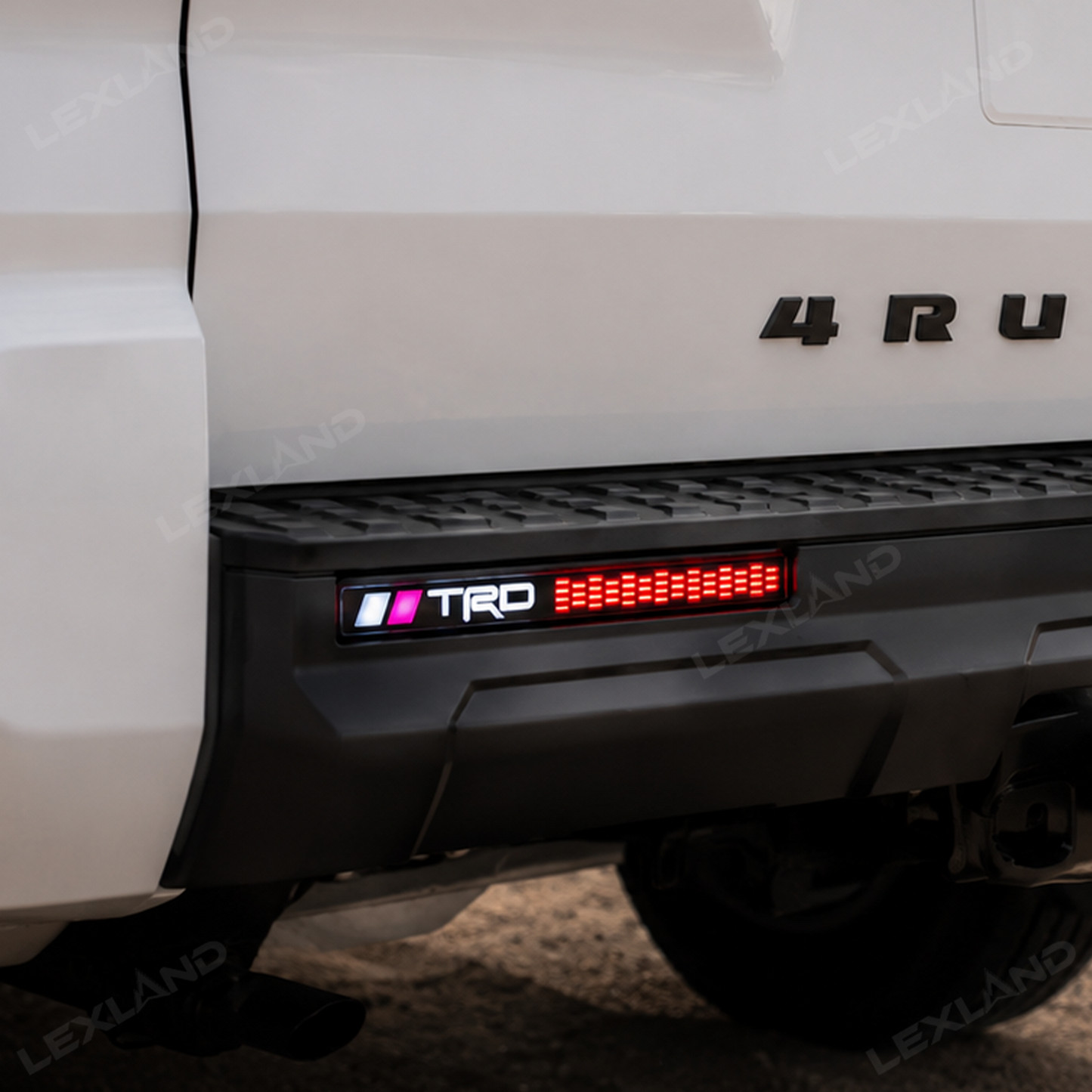 4Runner LED Rear Bumper Reflector Lights Rear Fog Lights No Drilling Installation