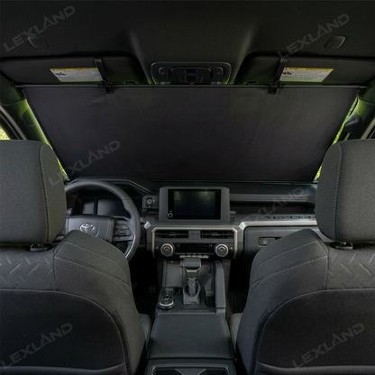 Tacoma/4Runner/Tundra Retractable Windshield Sun Shade Heat Blocking & UV Protection Sunshade Sun Visor