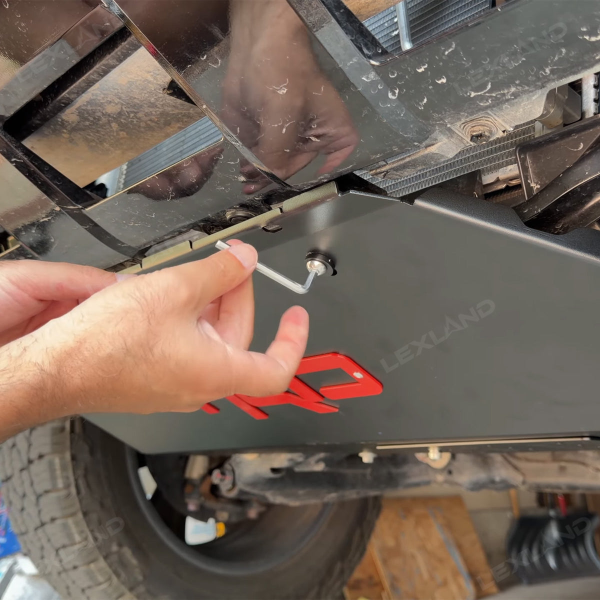 4Runner Skid Plate with TRD Letter Style Off-Road Underbody Protection Plate for Toyota