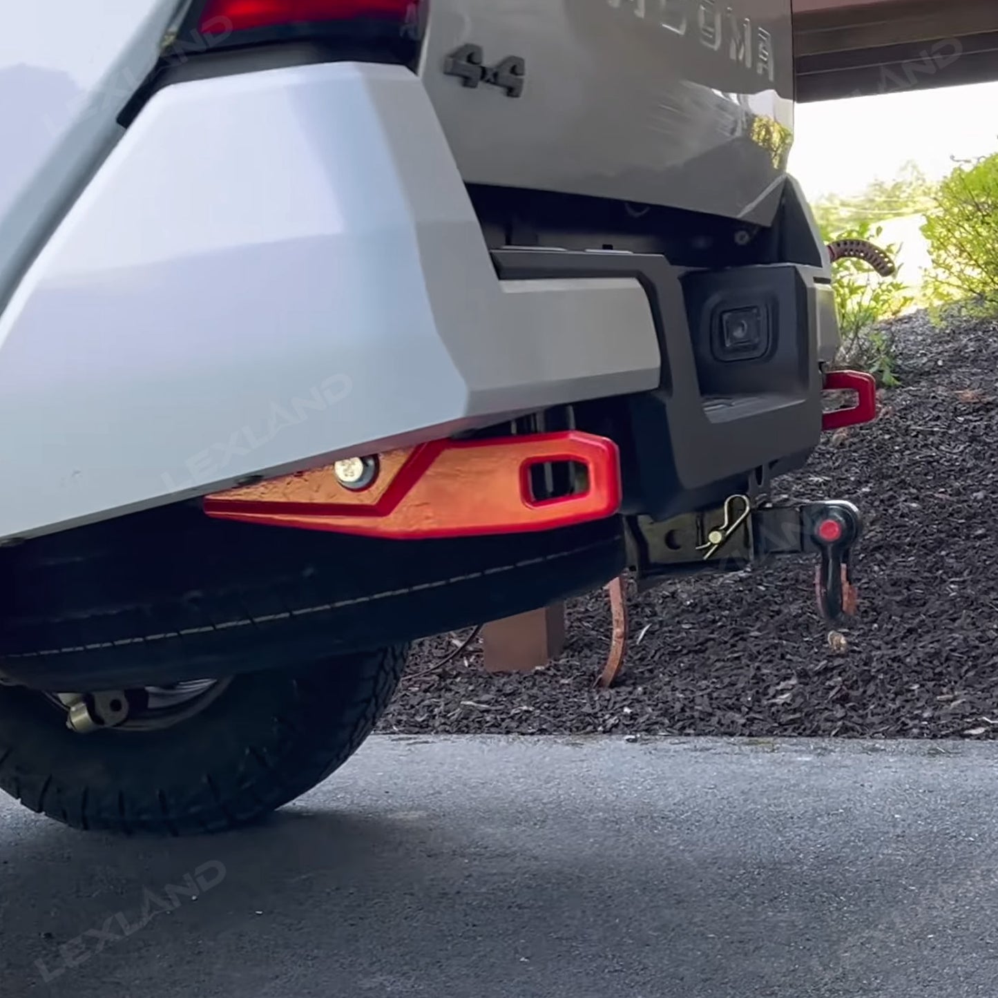 Tacoma Rear Tow Hooks Red Rear Recovery Points 2.0  for Toyota