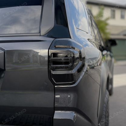 4Runner Rear Tail Light Covers Smoked ABS Taillight Lamp Guard Protector Cover for Toyota