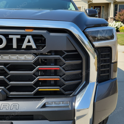 Tundra Heritage Grille TRI-Color Line Inserts Grille Decorative Overlays Grille Tri Bar Decals for Toyota