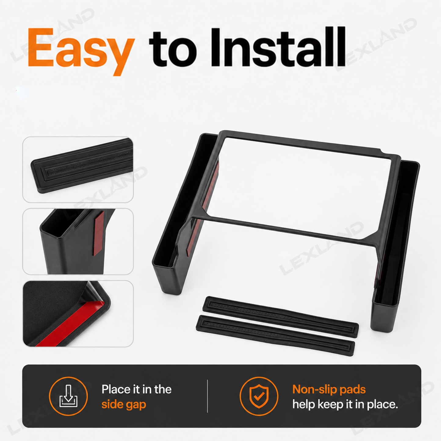 Tacoma/4Runner Central Control Side Organizer Holder Tray ABS Gear Shift Console Side Storage Box