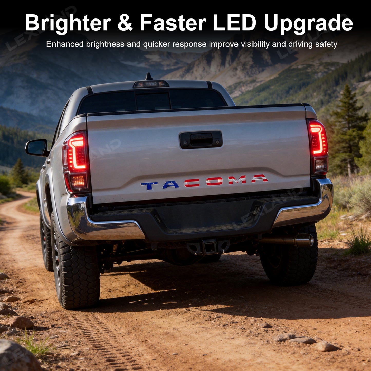Tacoma 3rd Gen LED Tail Lights Taillights Assembly Plug-and-Play Rear Lamps for Toyota