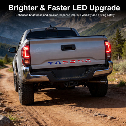 Tacoma 3rd Gen LED Tail Lights Taillights Assembly Plug-and-Play Rear Lamps for Toyota