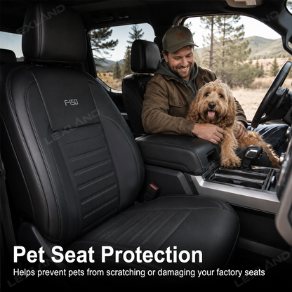 F150 Seat Covers NAPPA Leather Interior Seat Protector with F-150 Style for Ford