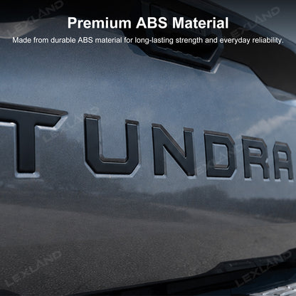 Tundra Tailgate Letters 3D Emblems Overlay Insert Kit for Toyota