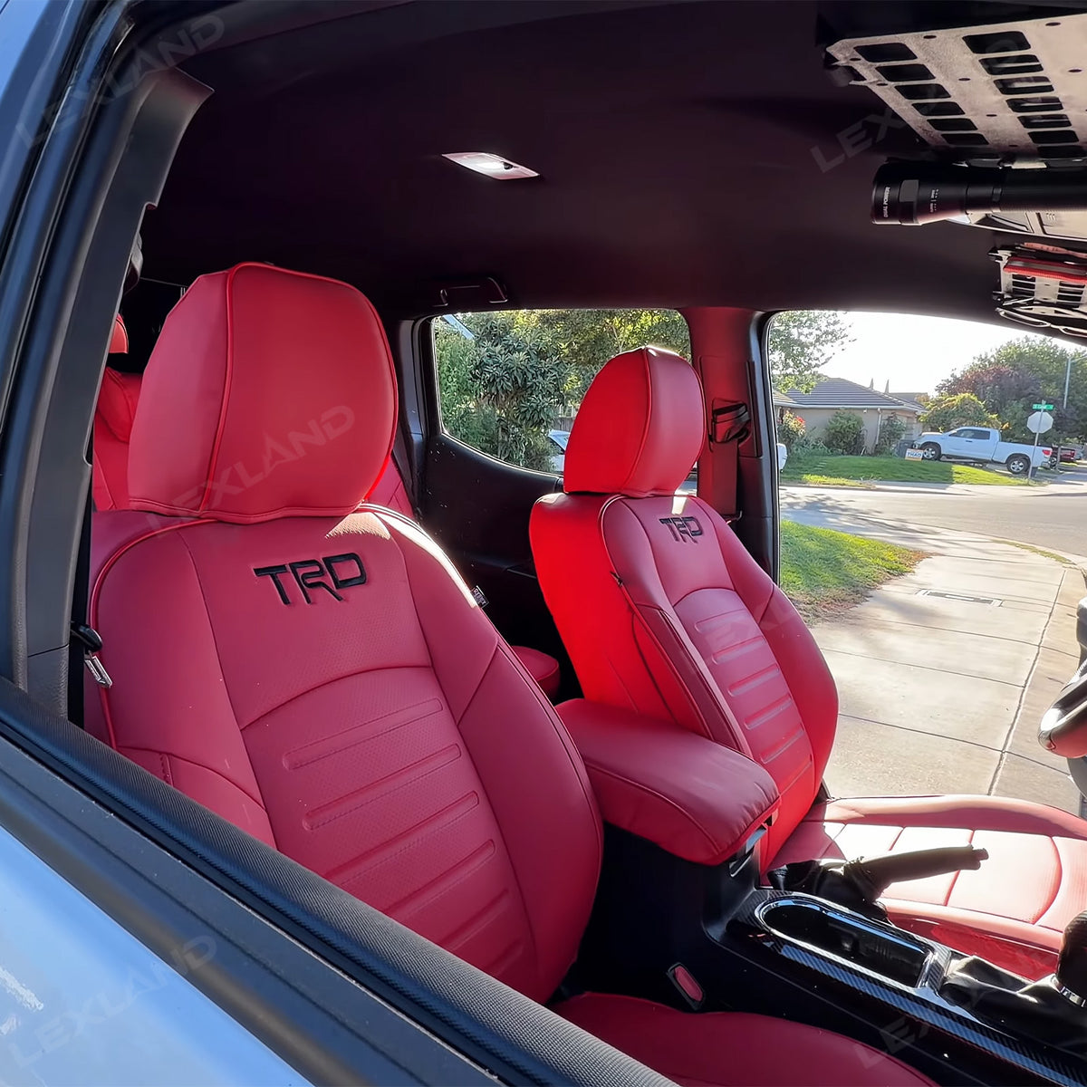 Tacoma/4Runner Seat Covers Embossed Seat Protectors with TRD Style for Toyota