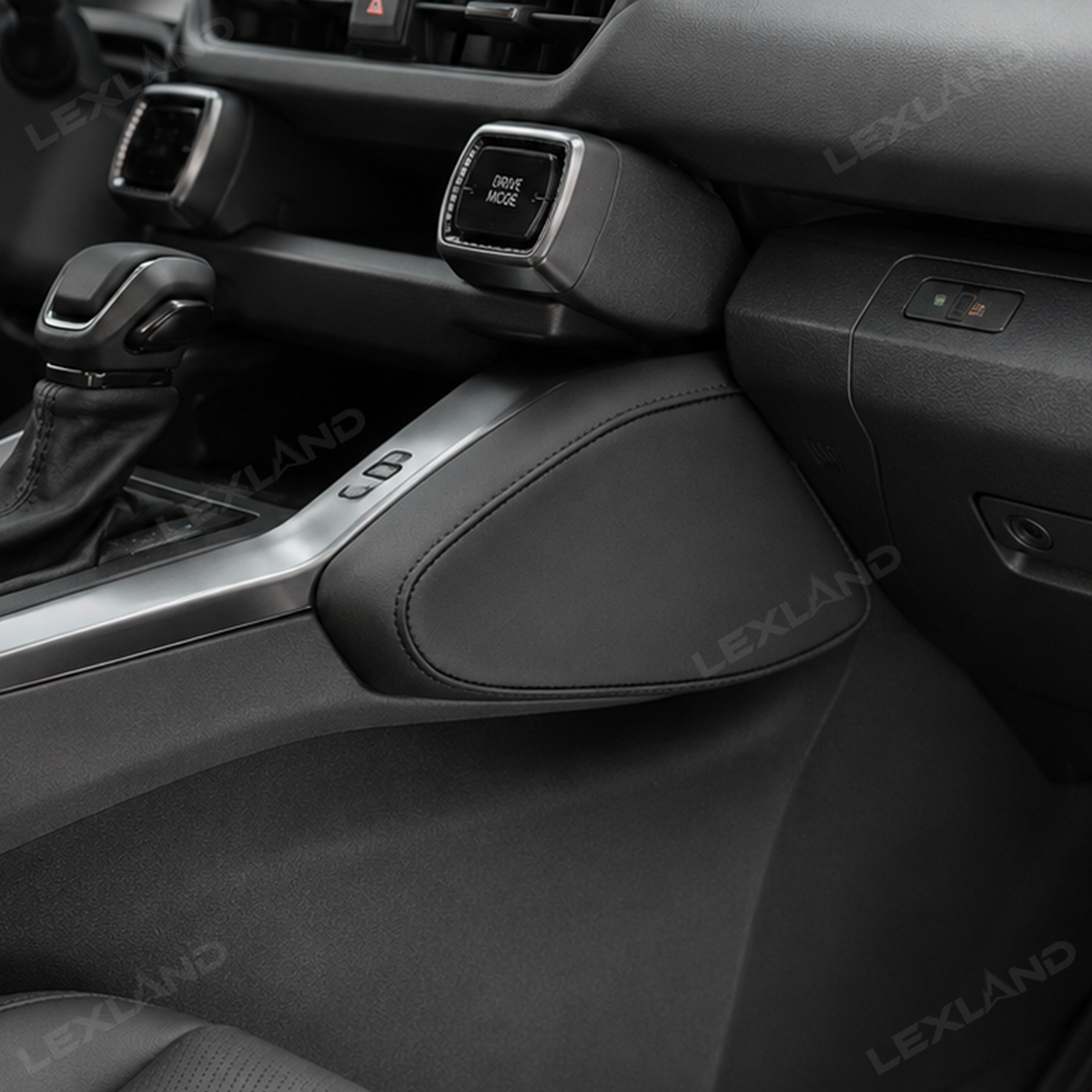 RAV4 Center Console Knee Pad Scratch-Resistant Leather Padded Cushions 2PCS for Toyota
