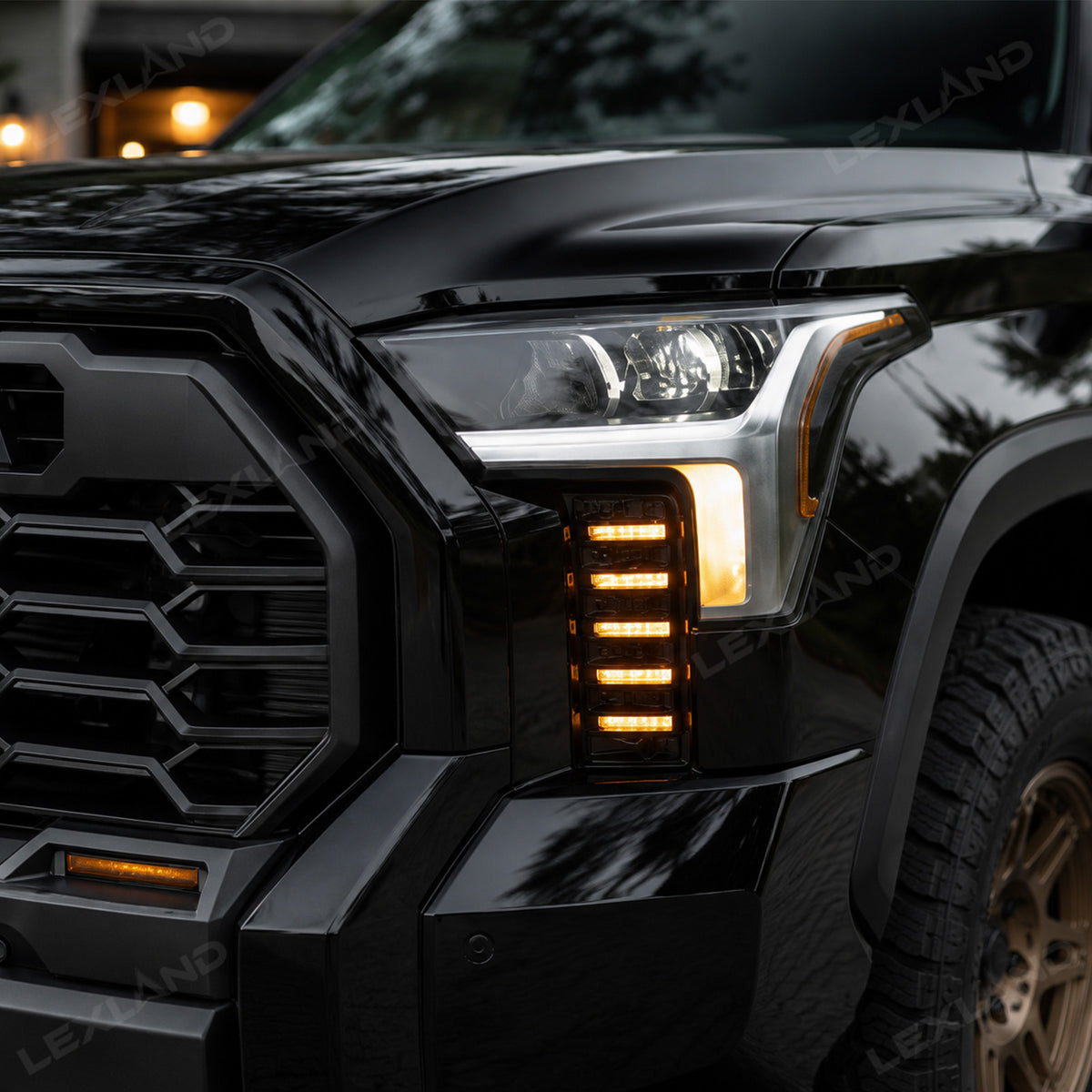 Tundra DRL Vent Lights Dynamic Daytime Running Lights Sequential Turn Signal Lighting Upgrade