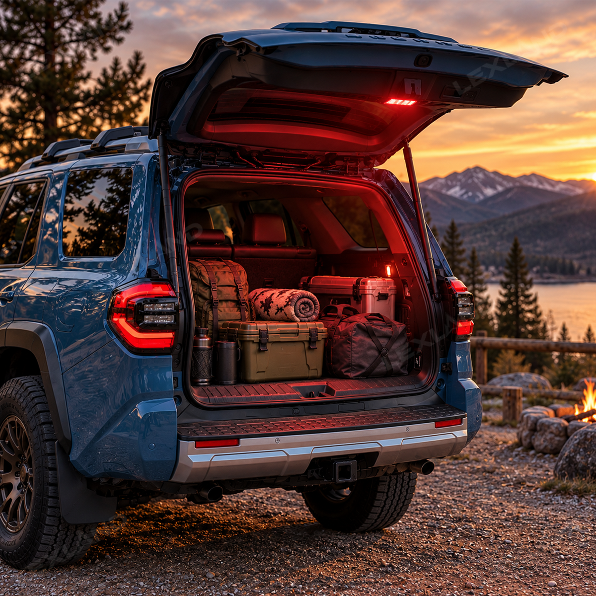 4Runner Trunk Camping Light Dual-Color LED Cargo Lamps Hatch Trunk Ceiling Lighting