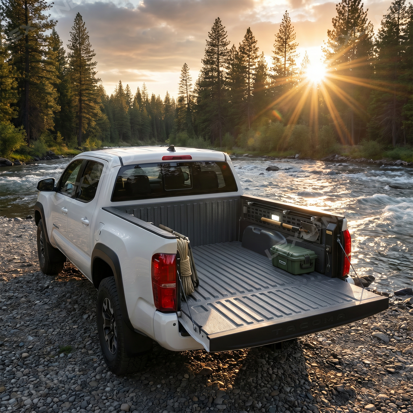 Tacoma Side Bed Molle Panel Truck Bed Organizer for Toyota