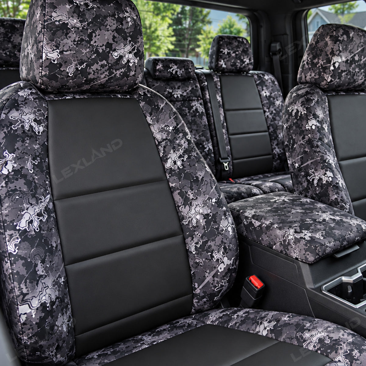 Tacoma/4Runner Seat Covers Nappa Leather Camo Seat Protector 3.0 for Toyota