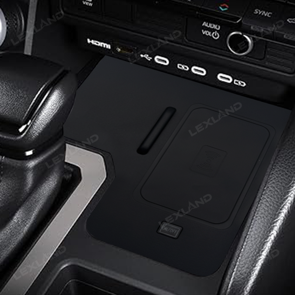 Land Cruiser Wireless Phone Charger 15W Armrest Charging Pad for Toyota