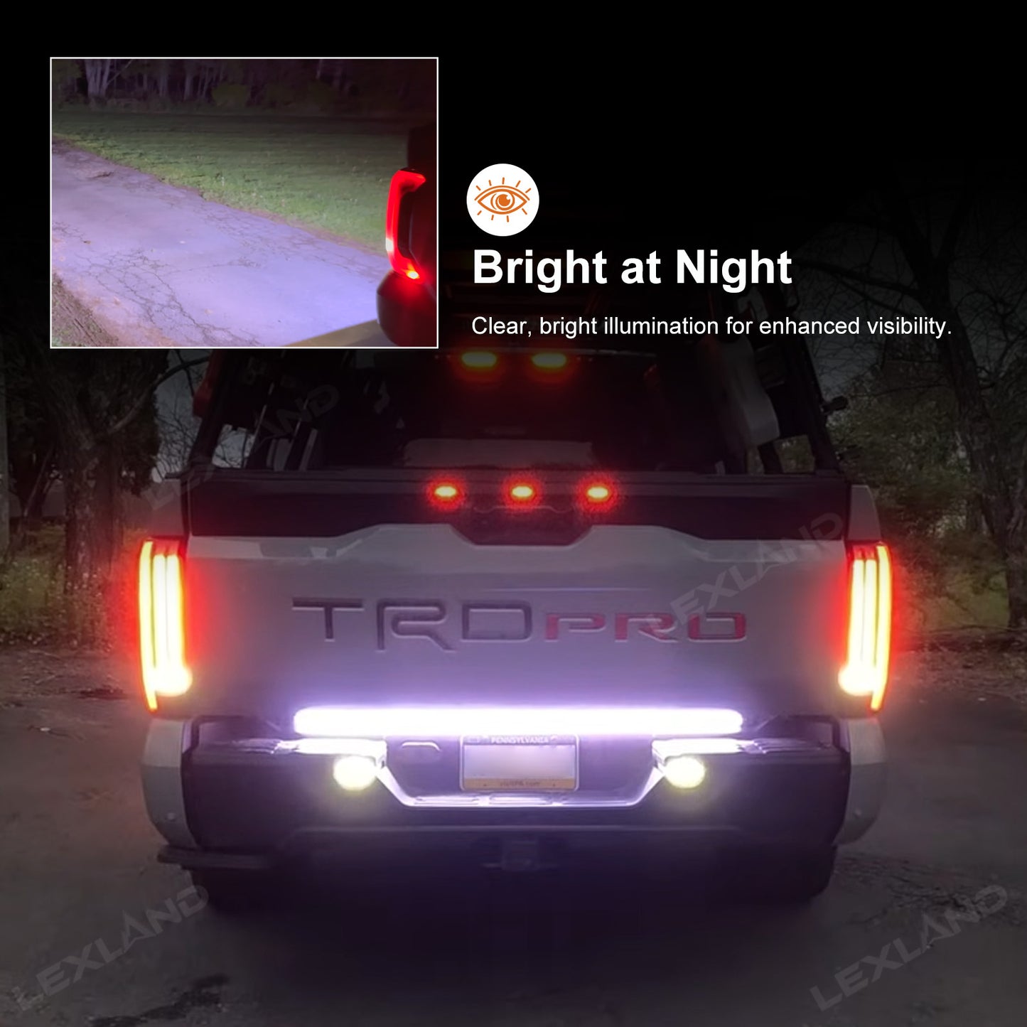 Tacoma/Tundra 48" LED Tailgate Light Bar with Reverse Light, Brake Light & Sequential Turn Signals