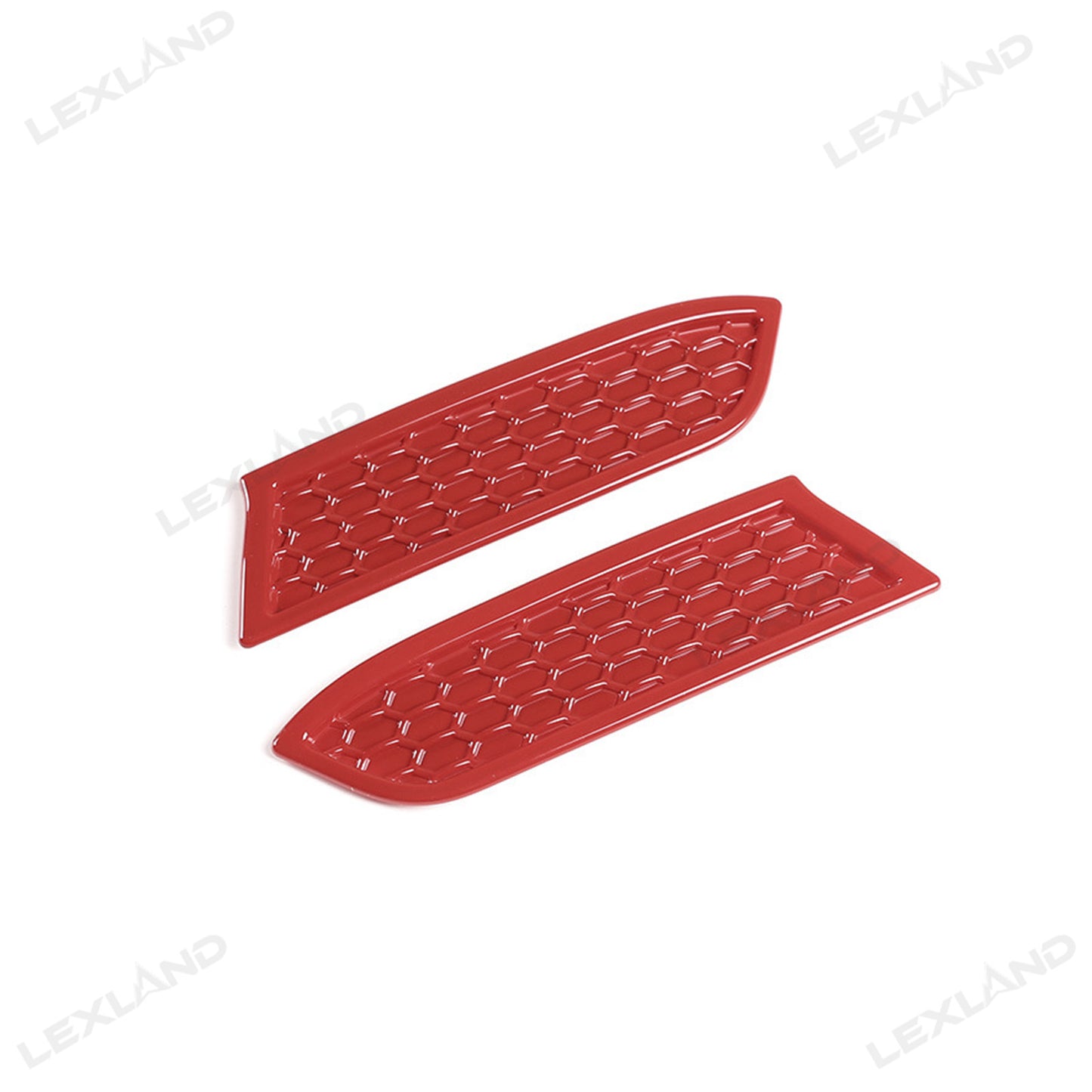 Tacoma Front Headlight Cover Trim ABS TRD-style Red Honeycomb Sticker Exterior Decor Cover for Toyota