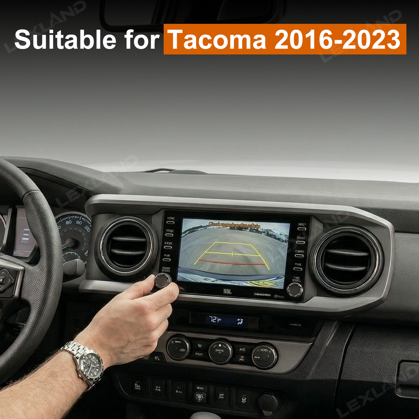 Tacoma 3rd Gen Radio Knobs ABS Volume Knob Replacement Kit 2PCS for Toyota