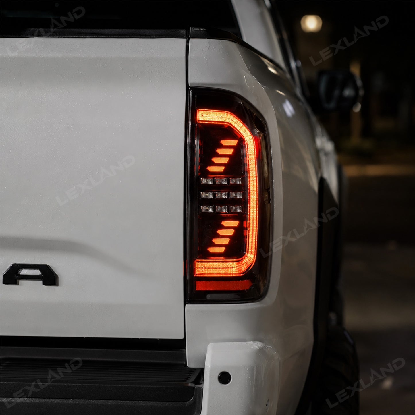 Tacoma 3rd Gen LED Tail Lights Smoked Sequential Rear Lights Assembly for Toyota