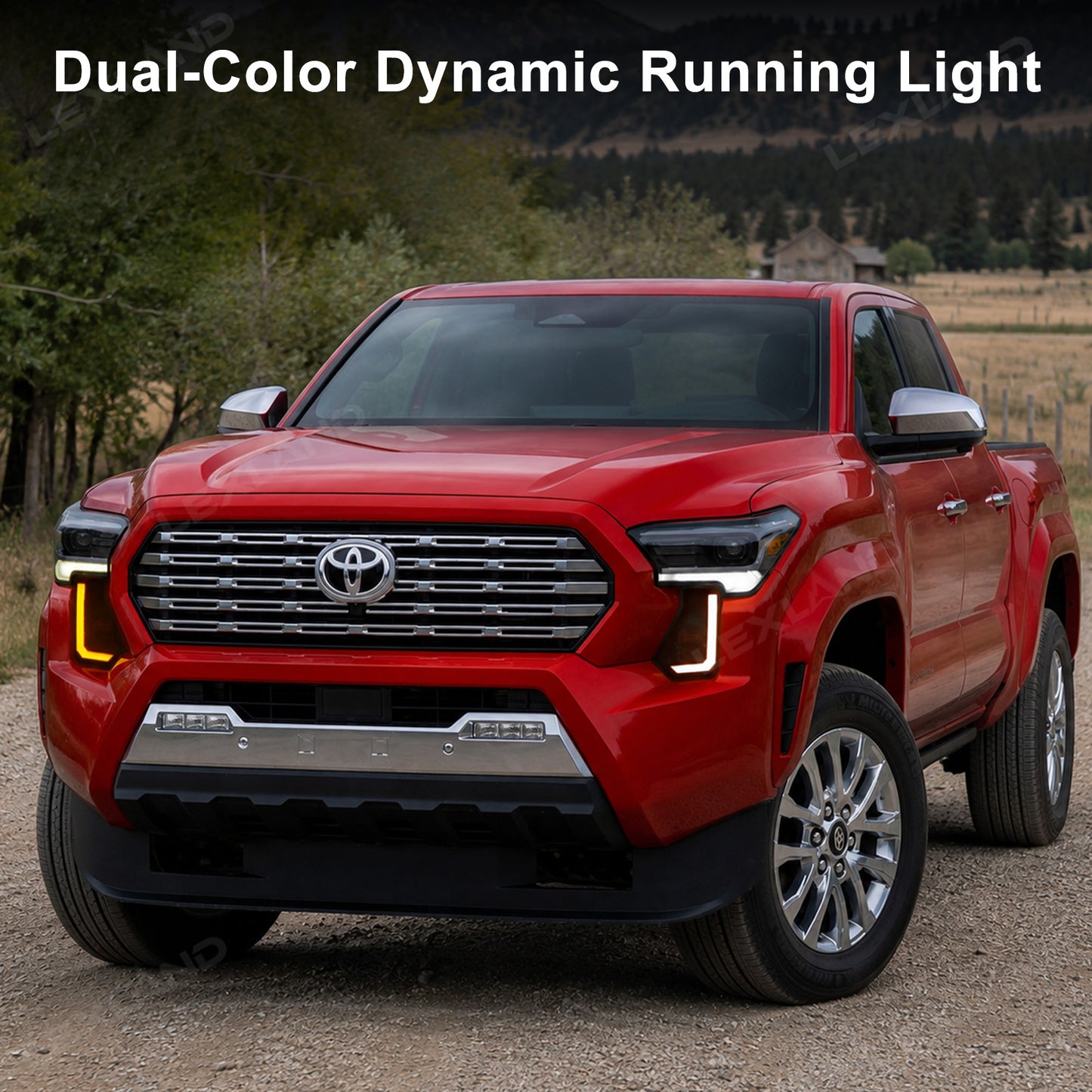 Tacoma Dual DRL Fang Lights Dynamic Daytime Running Lights with Sequential Turn Signals for Toyota