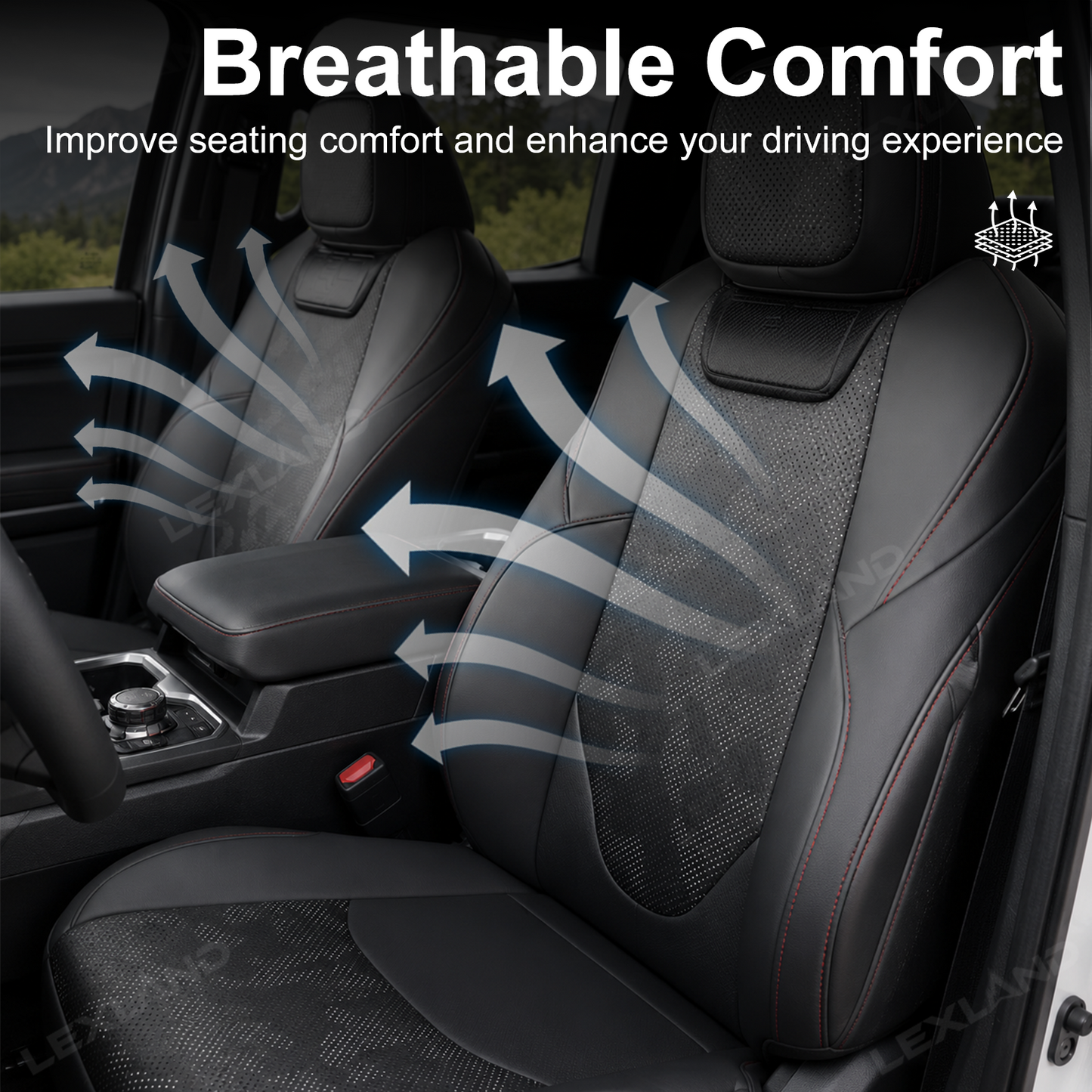 Tacoma Seat Covers with Carbon Fiber-Style Badge Embossed Nappa Camo Seat Protector for Toyota