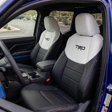 Tacoma /4Runner Seat Covers Black & White Two-tone Seat Protector with TRD Letter Style for Toyota