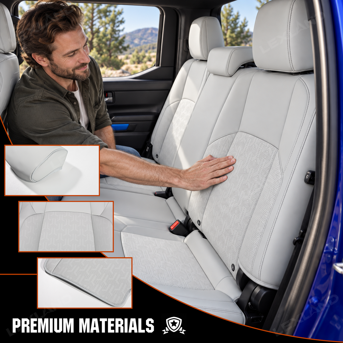 Tacoma/4Runner Embossed Seat Covers Seat Upholstery Covers for Toyota