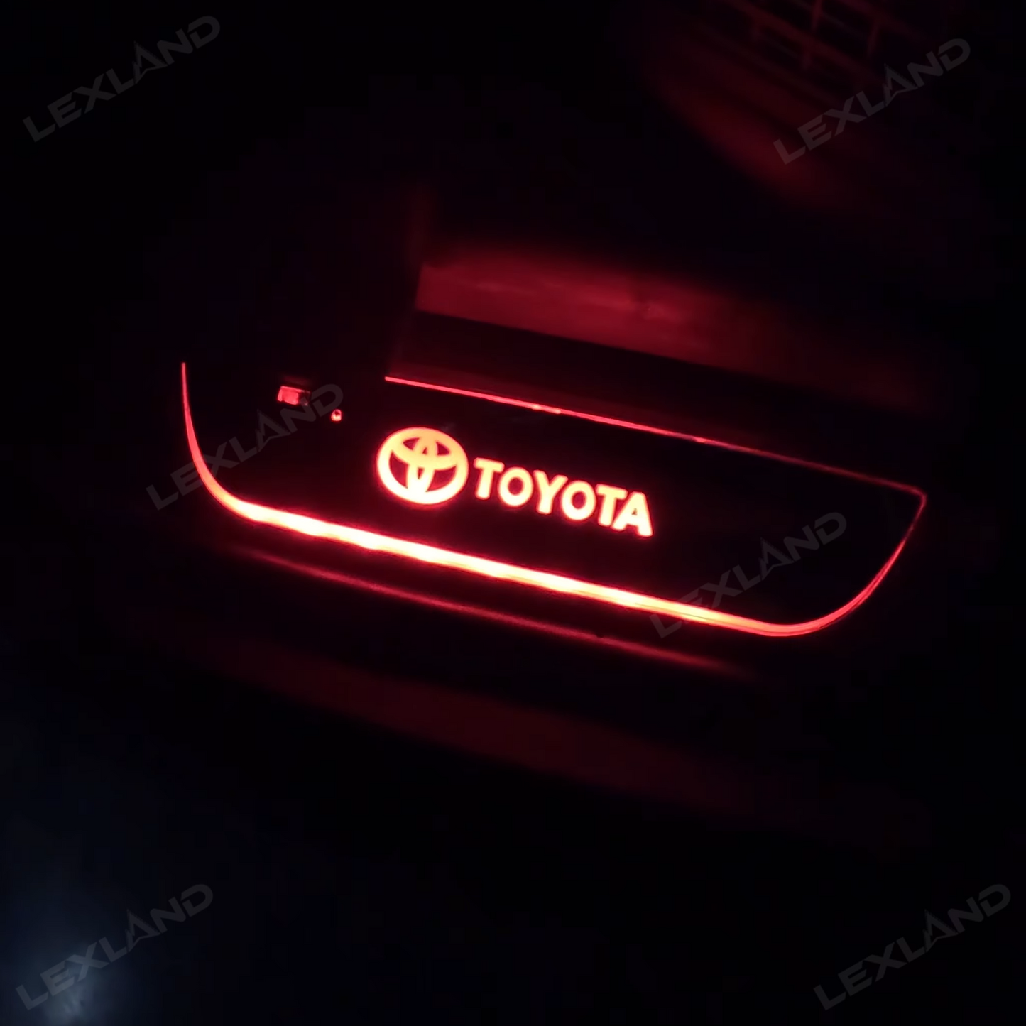 4Runner/Tacoma Illuminated Door Sill Plates RGB LED Door Sill Protectors Trim Covers for Toyota