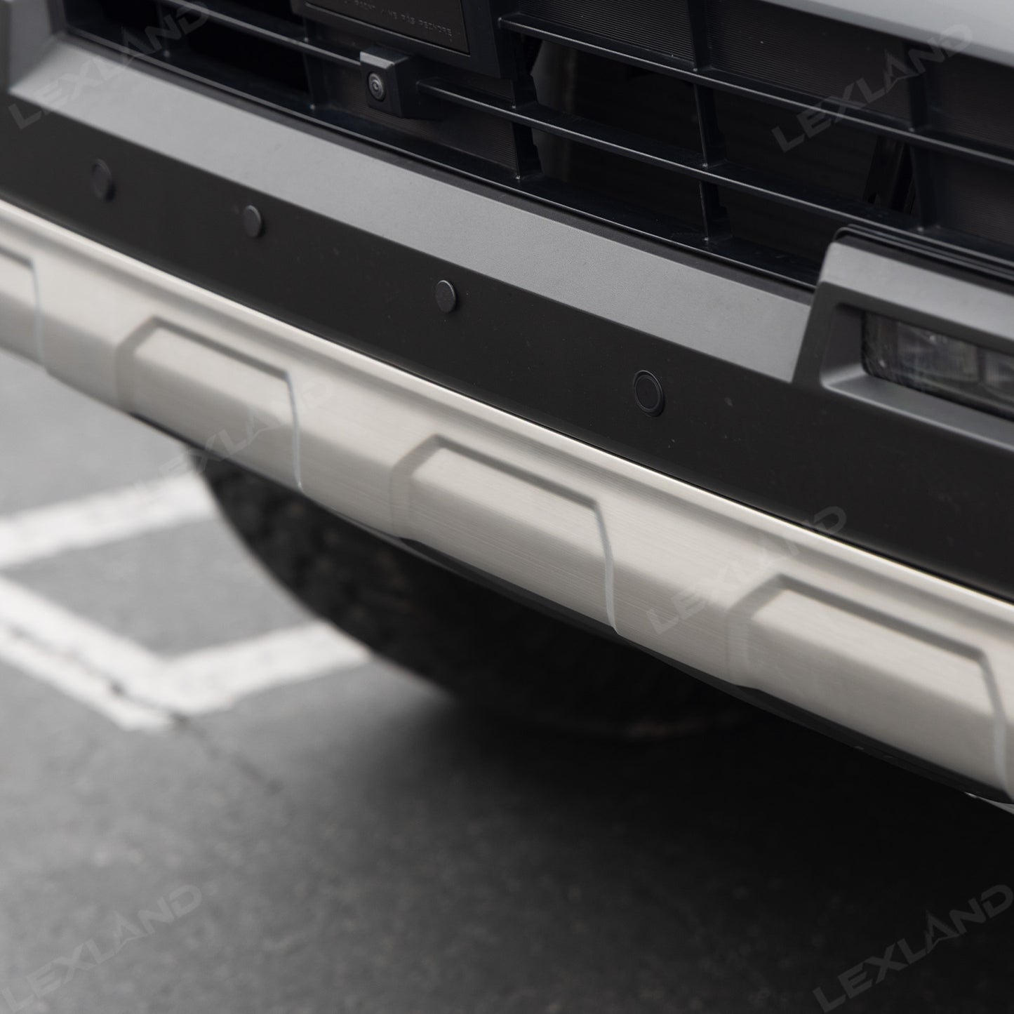 4runner Front Bumper Lower Valance Strip Stainless Steel Scratch Guard Protector - Silver Brushed Finish