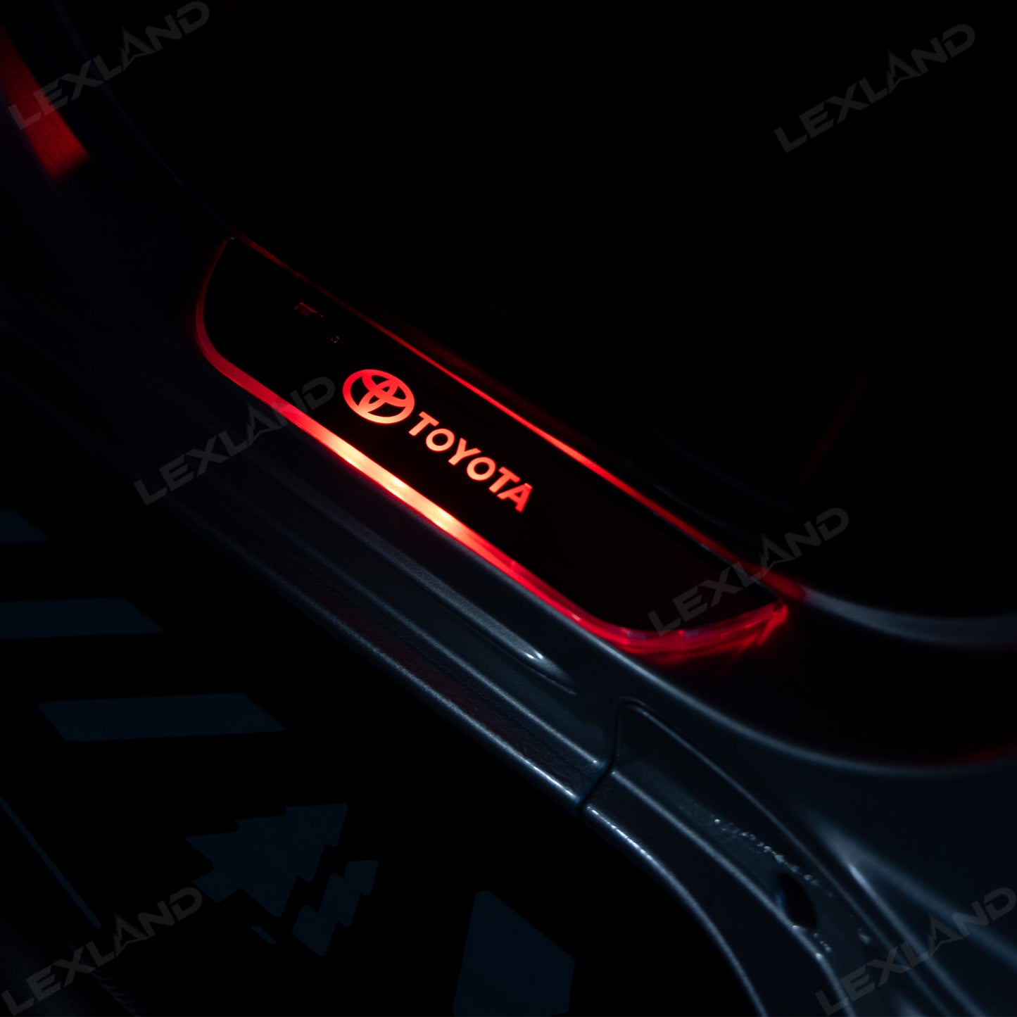 4Runner/Tacoma Illuminated Door Sill Plates RGB LED Door Sill Protectors Trim Covers for Toyota