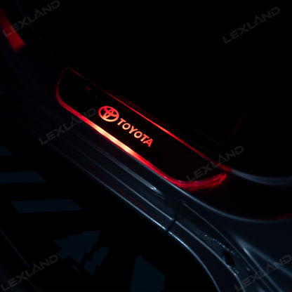 4Runner/Tacoma Illuminated Door Sill Plates RGB LED Door Sill Protectors Trim Covers for Toyota