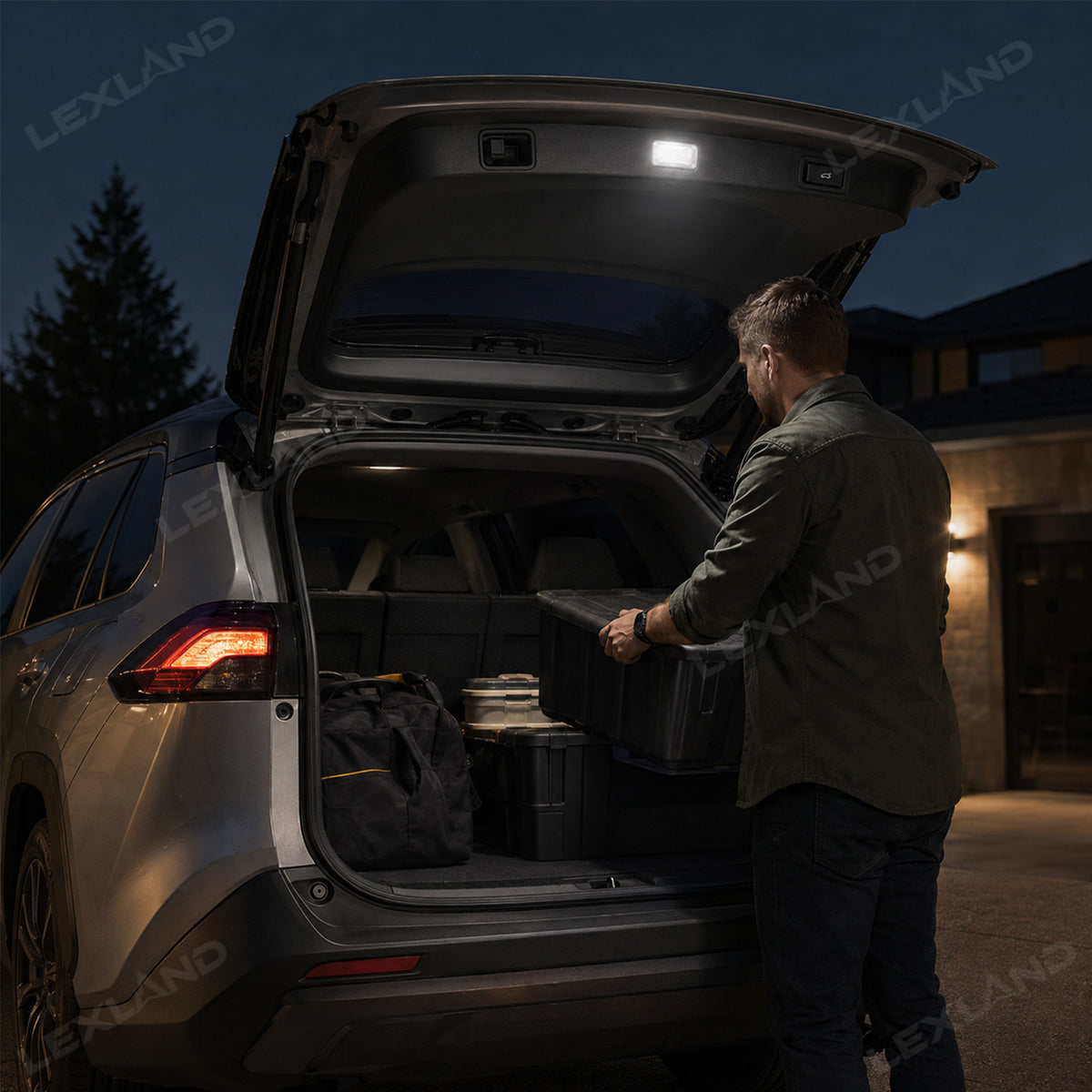 RAV4 Trunk Camping Light LED Cargo Lamps Trunk Ceiling Lighting For Toyota