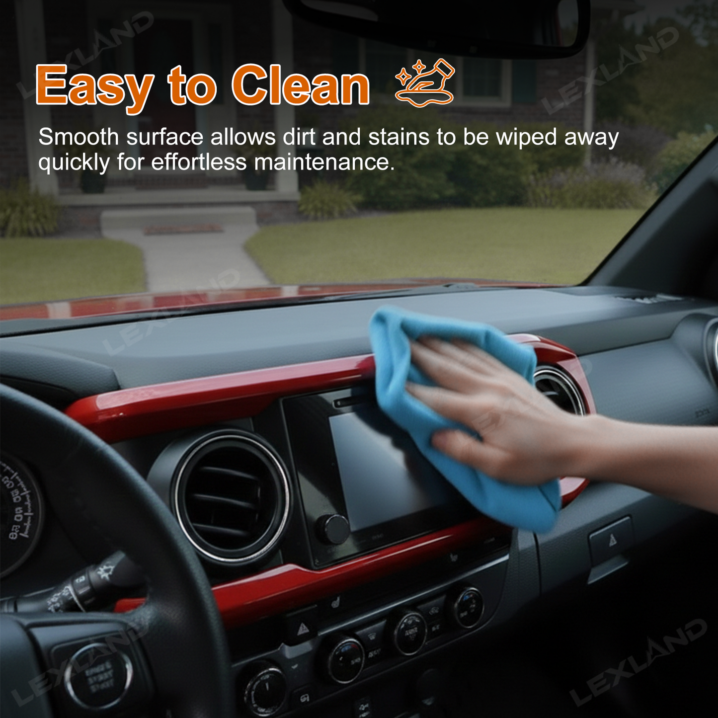 Tacoma Dashboard Cover Central Console Dash Panel Decorative Border Frame Accents for Toyota