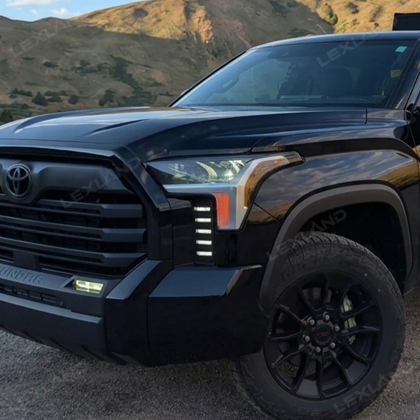 Tundra DRL Vent Lights Dual-Color Dynamic Daytime Running Lights Sequential Turn Signal Lighting Upgrade