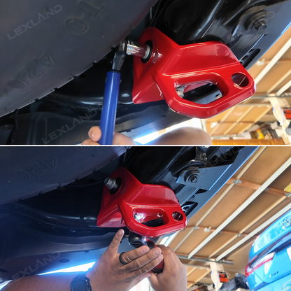 4Runner /Land Cruiser Rear Tow Hook TRD Style Rear Passenger-side Recovery Hook Red Tow Point