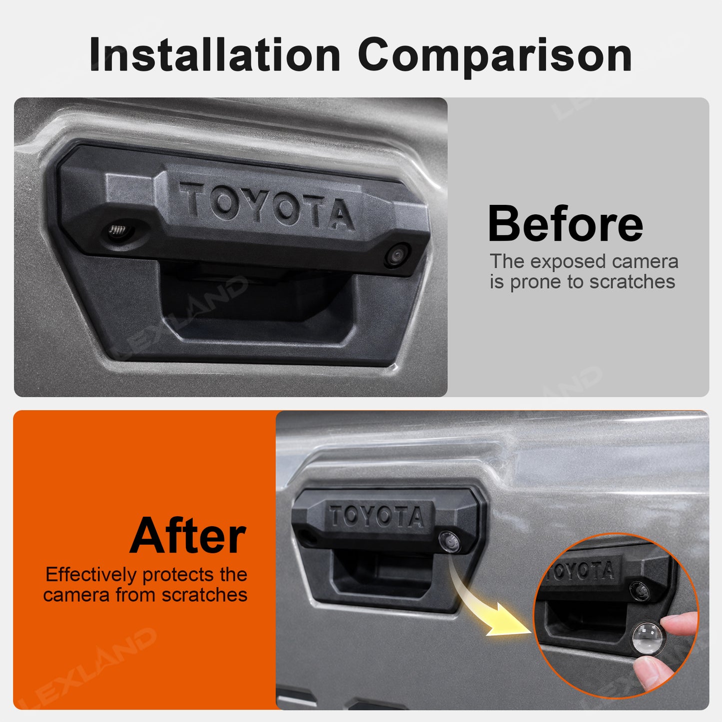 Tacoma Camera Cover Camera Caps ABS Camera Lens Protector Shield for Toyota