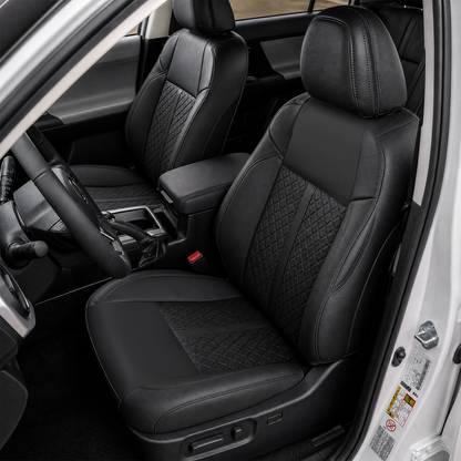 Tacoma/4Runner Diamond Design Seat Covers Premium Nappa Leather Interior Seat Protectors for Toyota