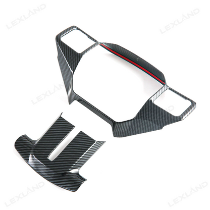 RAV4 Steering Wheel Cover ABS Carbon Fiber Style Interior Upgrade for Toyota