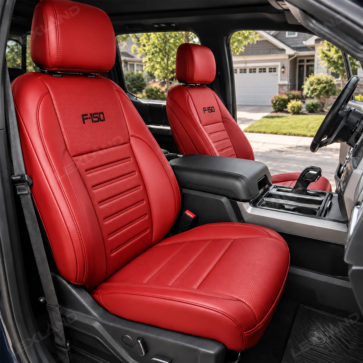 F-150 Seat Covers NAPPA Leather Interior Seat Protector with F-150 Style for Ford