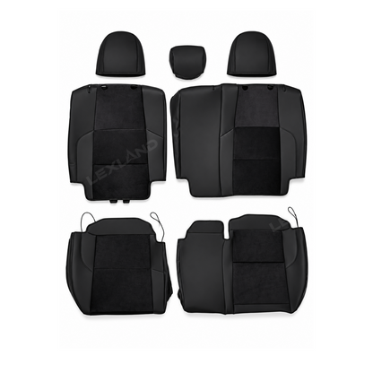 Tacoma/4Runner Seat Covers Suede & Nappa Leather Interior Seat Upholstery Upgrade for Toyota