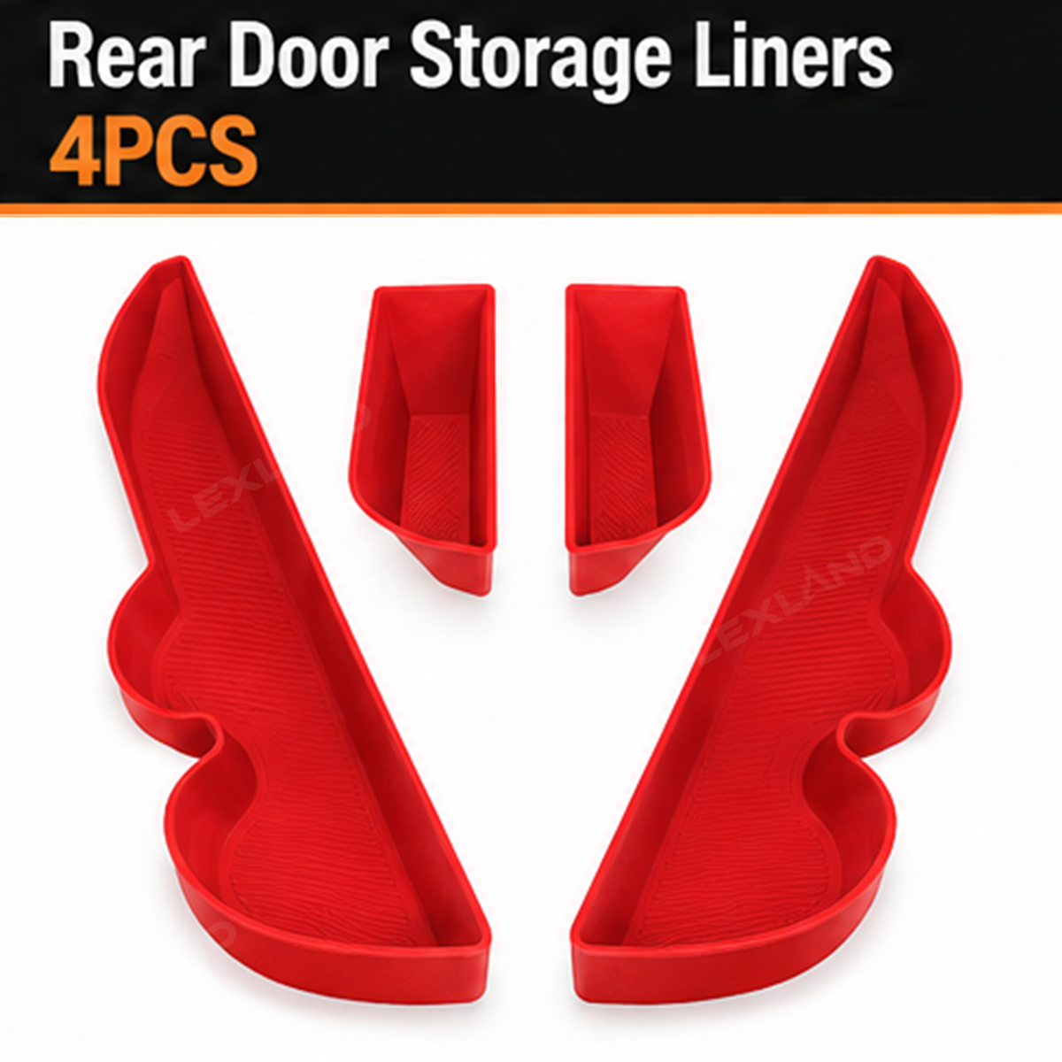 Tacoma 3rd Gen Interior Silicone Liner Insert Interior Door Storage Mat Set Cup Holder & Console Inserts