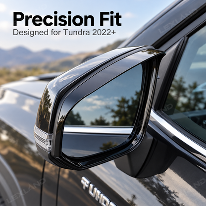 Tundra Rearview Mirror Rain Eyebrow Trim Side Mirror Rain Guard Eyebrow Cover Trim 2PCS for Toyota