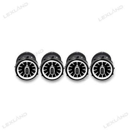 Tacoma Turbo Air AC Vents with Ambient Light RGB LED Vents Light 4PCS for Toyota