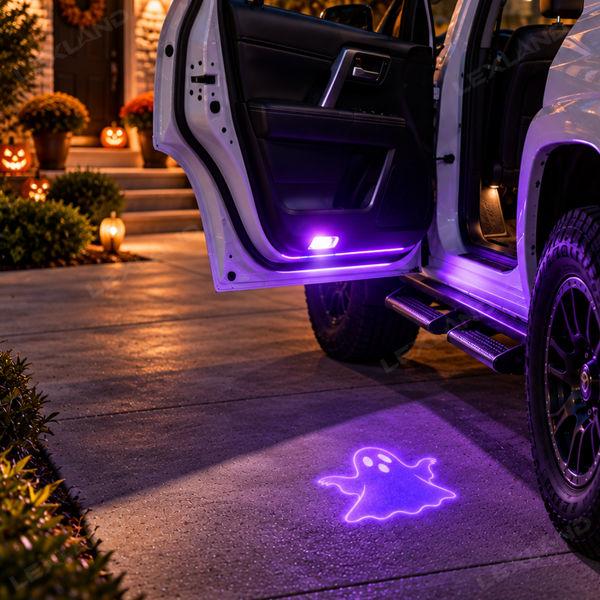 Tacoma/4Runner Halloween Ghost Door Puddle Lights LED Front Door Projector Lights 2PCS