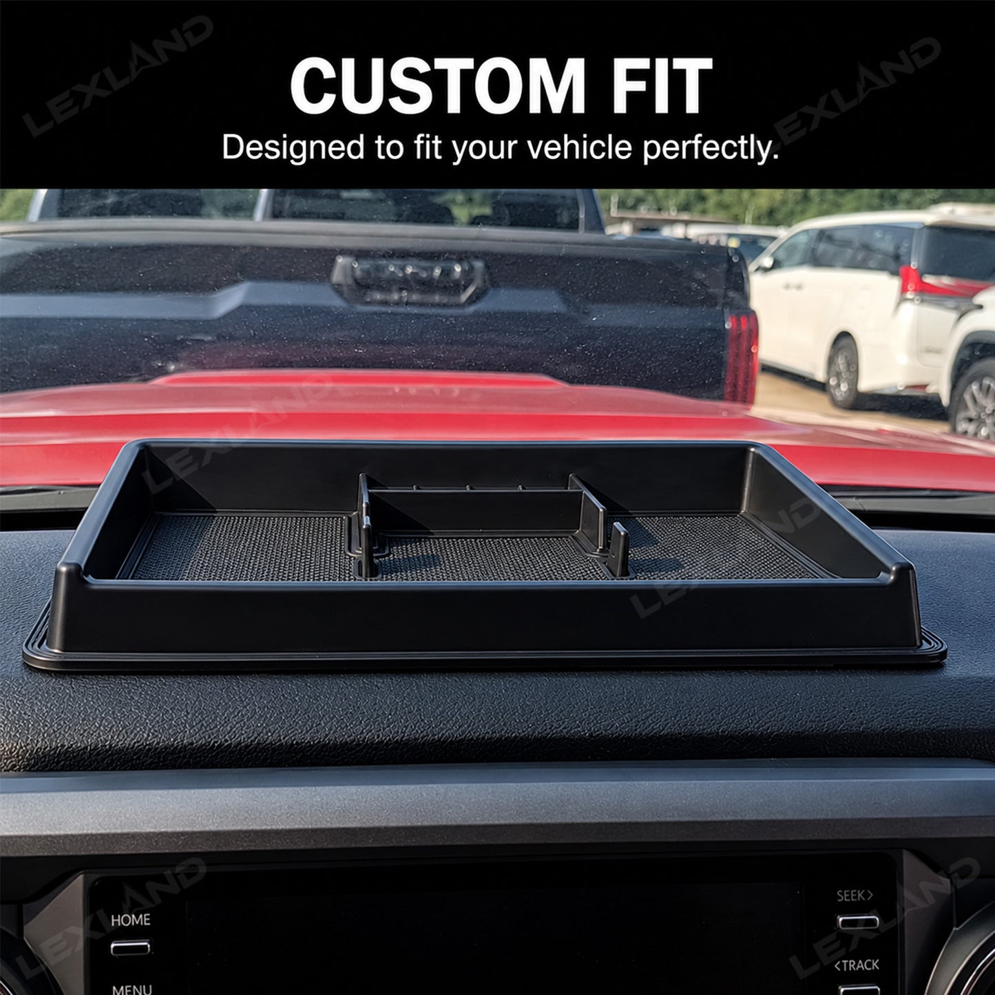 Tacoma Dashboard Organizer Interior Dash Panel Tray Center Console Storage Box for Toyota