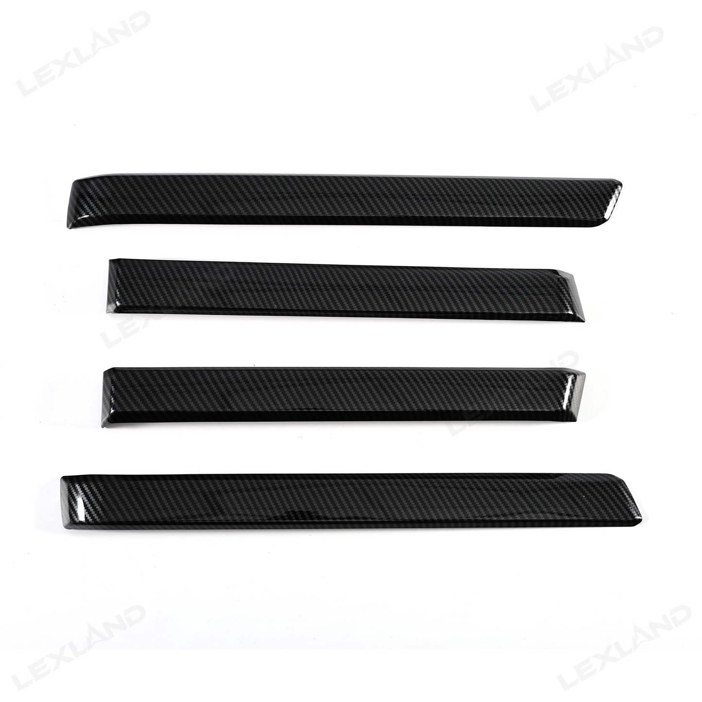 Tacoma Door Panel Strips ABS Carbon Fiber Style Interior Decor Cover Trim for Toyota