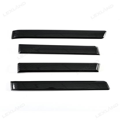 Tacoma Door Panel Strips ABS Carbon Fiber Style Interior Decor Cover Trim for Toyota