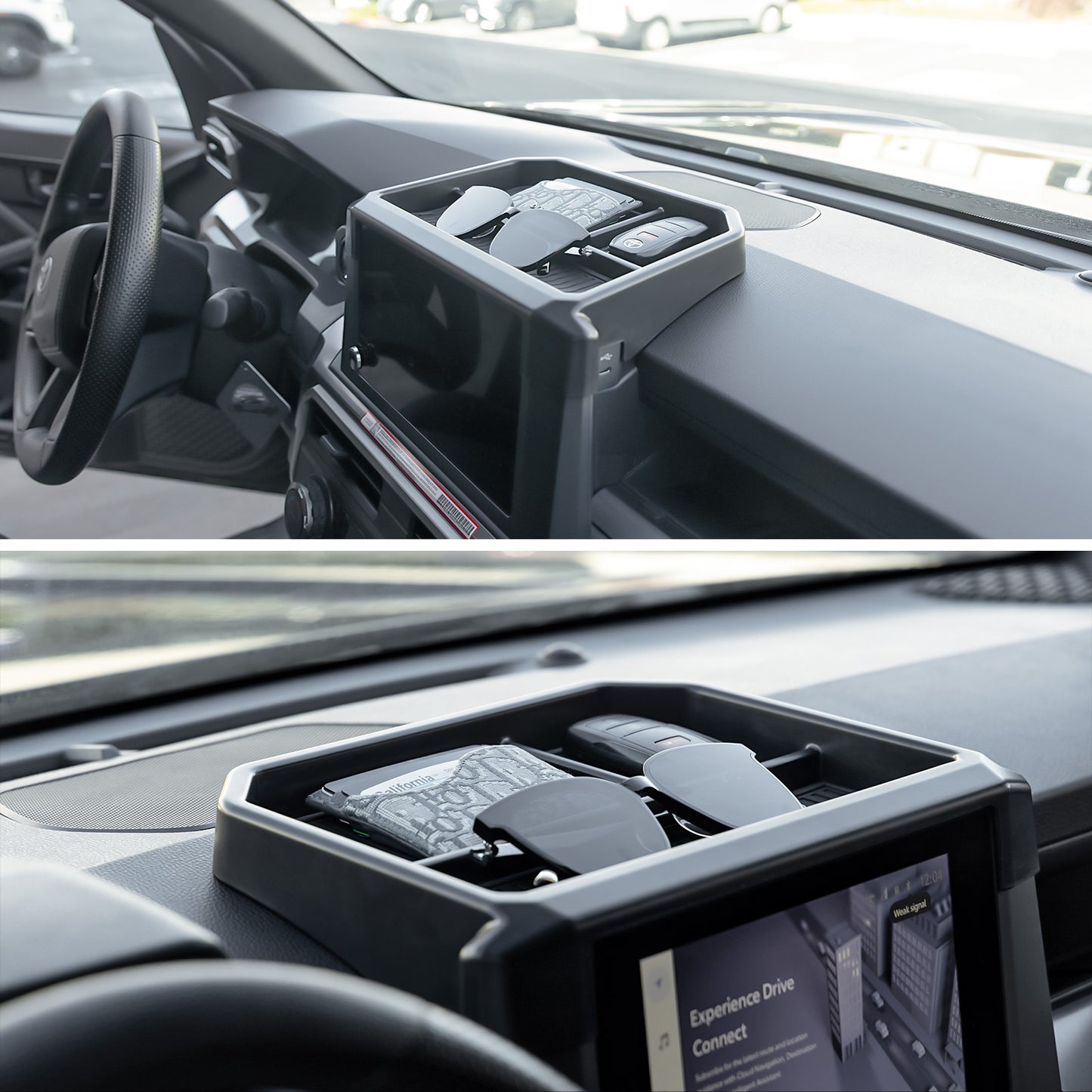 Tacoma/4Runner Dashboard Organizer Tray Behind Screen Interior Dash Storage Box for Toyota