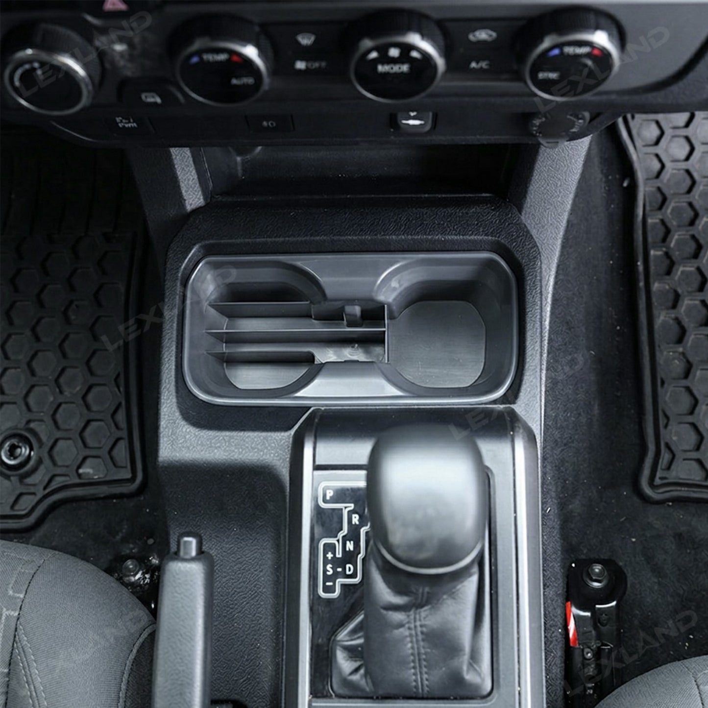 Tacoma Center Console Cup Holder Insert ABS Drink Organizer Water Bottle Storage Box for Toyota